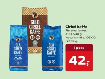 Dagli'Brugsen Cirkel kaffe tilbud