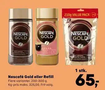 Kvickly Nescafé Gold eller Refill tilbud
