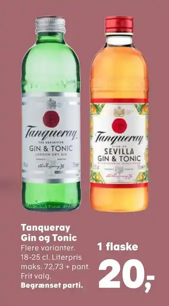 Kvickly Tanqueray Gin og Tonic tilbud