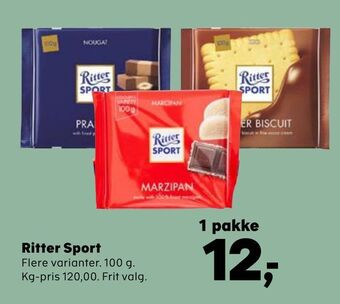 Kvickly Ritter Sport tilbud