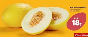 Kvickly Stor honningmelon tilbud