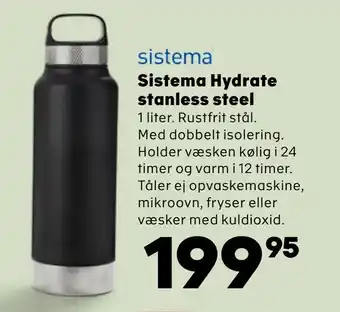 Kvickly Sistema Hydrate stanless steel tilbud