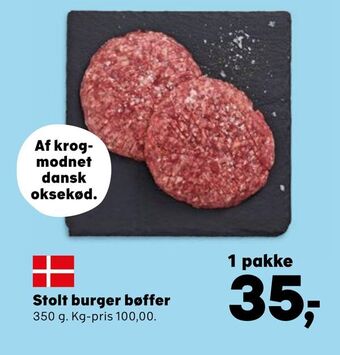 Kvickly Stolt burger bøffer tilbud
