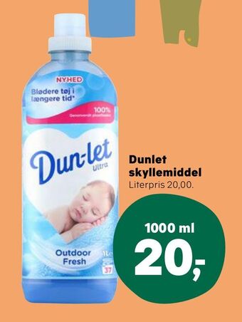 Dunlet skyllemiddel