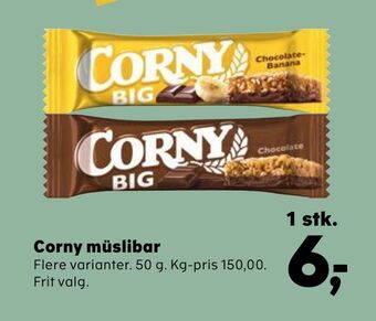 Kvickly Corny müslibar tilbud