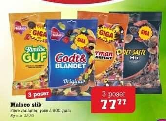 Poetzsch Padborg Malaco slik tilbud