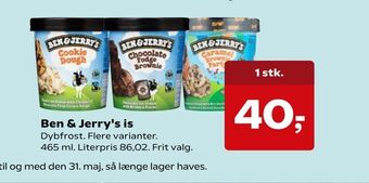 SuperBrugsen Ben & Jerry's is tilbud