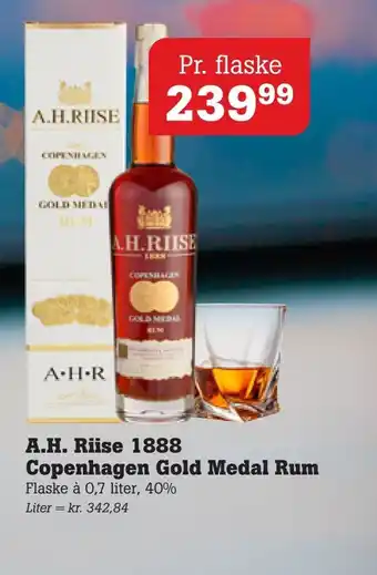 A.H. Riise 1888 Copenhagen Gold Medal Rum
