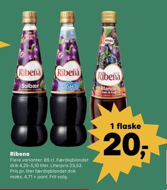 SuperBrugsen Ribena tilbud