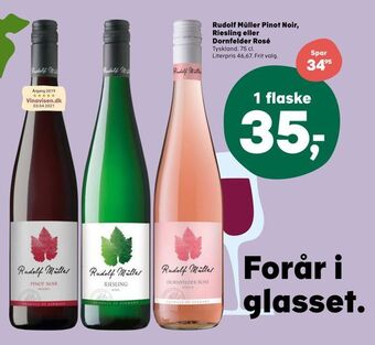 Rudolf Müller Pinot Noir, Riesling eller Dornfelder Rosé