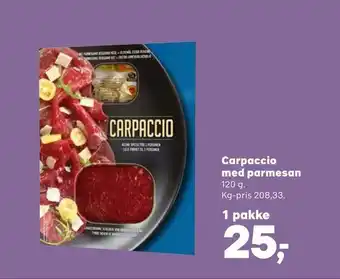 Carpaccio med parmesan