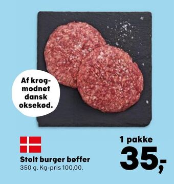 SuperBrugsen Stolt burger bøffer tilbud
