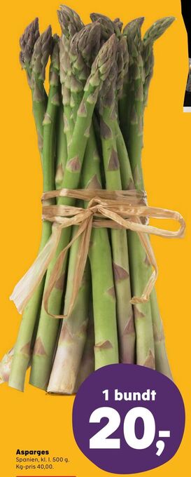 SuperBrugsen Asparges tilbud