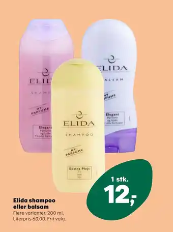 SuperBrugsen Elida shampoo eller balsam tilbud