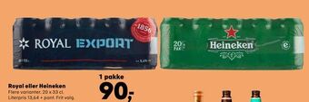 SuperBrugsen Royal eller Heineken tilbud
