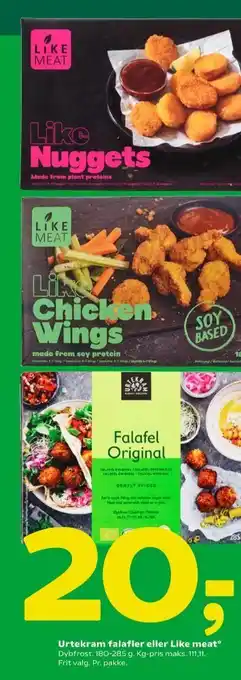 Coop 365 Urtekram falafel tilbud