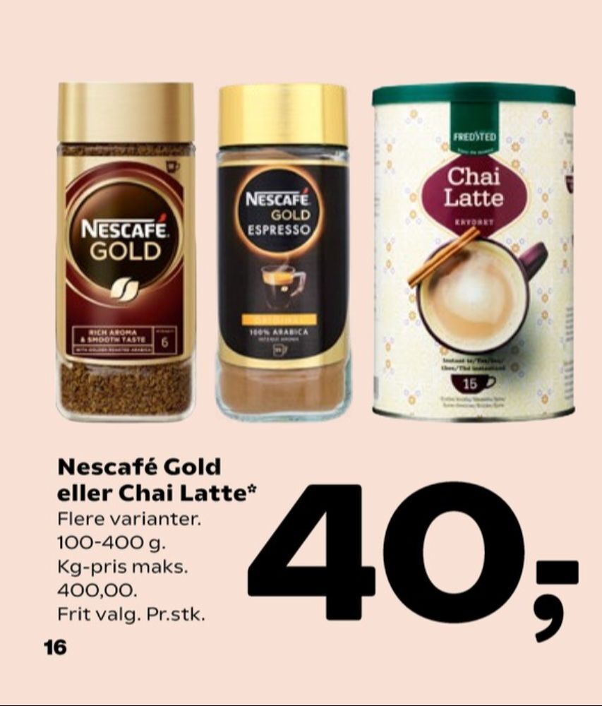 Fakta Gold instant kaffe tilbud