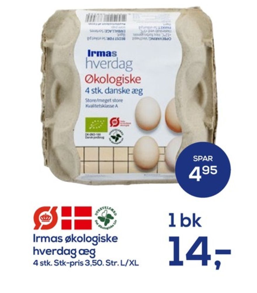 Irma Irmas hverdag æg tilbud