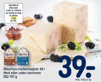 REMA 1000 Riberhus mellemlagret 45+ med el. uden kommen tilbud