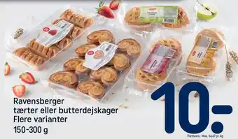 REMA 1000 Ravensberger tærter el. butterdejskager tilbud