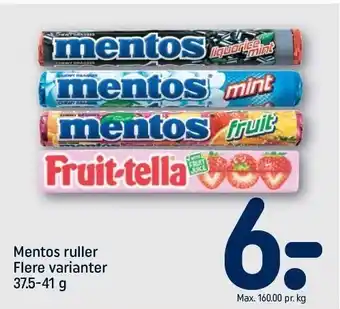 REMA 1000 Mentos ruller tilbud