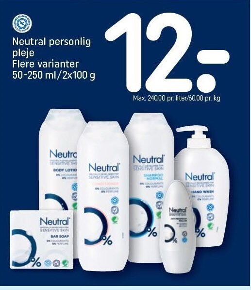 Rema 1000 Neutral personlig pleje tilbud