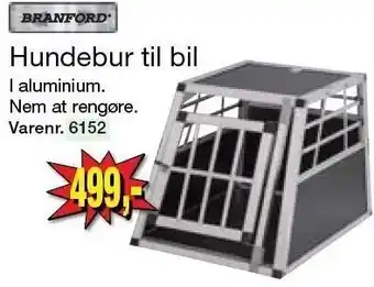 Harald Nyborg Hundebur til bil i aluminium tilbud
