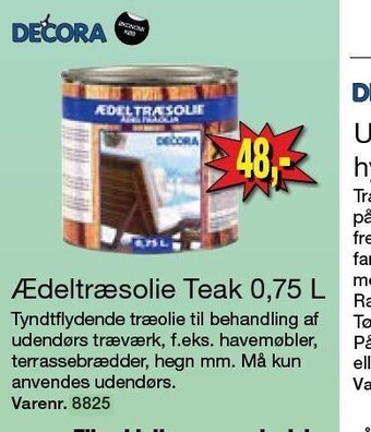Harald Nyborg Ædeltræsolie teak tilbud