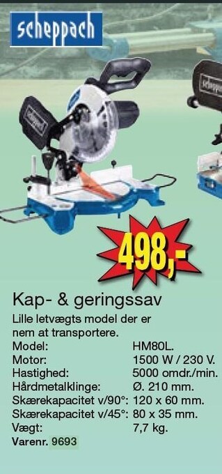 Harald Nyborg Kap- og geringssav tilbud