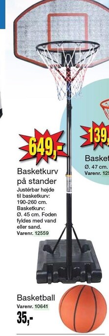 Harald Nyborg Basketkurv på stander tilbud