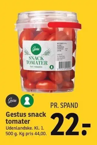 Gestus snack tomater