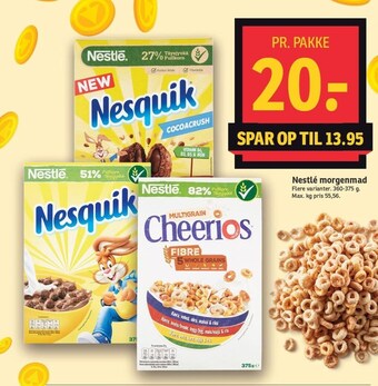SPAR Nestlé morgenmad tilbud