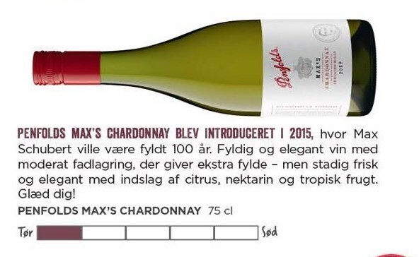 MENY Penfolds Max's Chardonnay tilbud