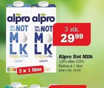 Poetzsch Padborg Alpro Not Milk 3 stk tilbud