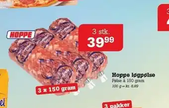 Poetzsch Padborg Hoppe løgpølse 3 stk tilbud
