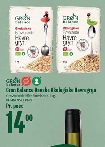 Grøn Balance Danske Økologiske Havregryn