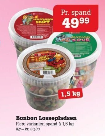 Poetzsch Padborg Bonbon Lossepladsen tilbud