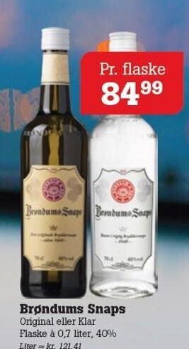 Poetzsch Padborg Brøndums snaps tilbud