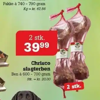 Poetzsch Padborg Chrisco slagterben 2 stk tilbud