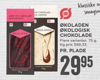 MENY Økoladen økologisk chokolade tilbud