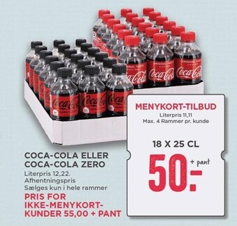 MENY Coca-Cola el. Coca-Cola Zero tilbud
