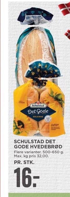 MENY Schulstad det gode hvedebrød tilbud