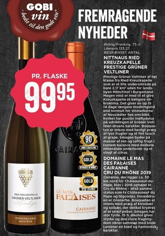 MENY Nittnaus Ried Kreuzkapelle Prestige Gruner Veltliner tilbud