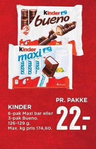 MENY Kinder tilbud