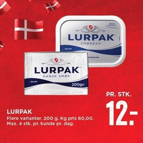 MENY Lurpak tilbud