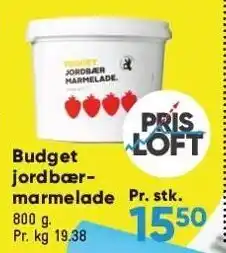 Bilka Budget jordbærmarmelade tilbud