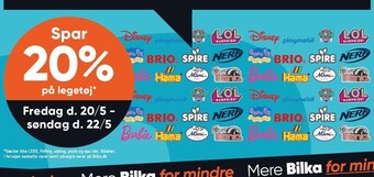 Spar 20% på legetøj