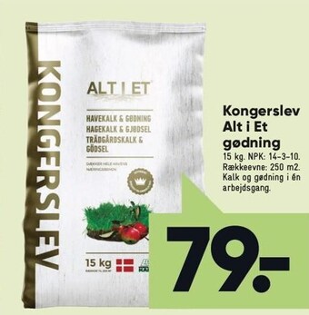 Bilka Kongerslev Alt i Et gødning tilbud