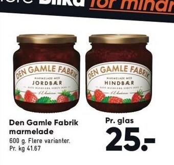 Bilka Den Gamle Fabrik marmelade tilbud