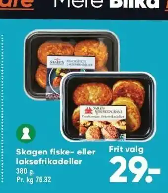 Bilka Skagen fiske- el. laksefrikadeller tilbud
